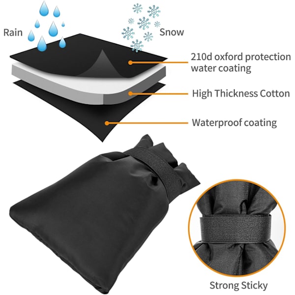 Utomhuskranöverdrag för vinter, 2-pack 9\"x 7\", Utomhus trädgårdskran