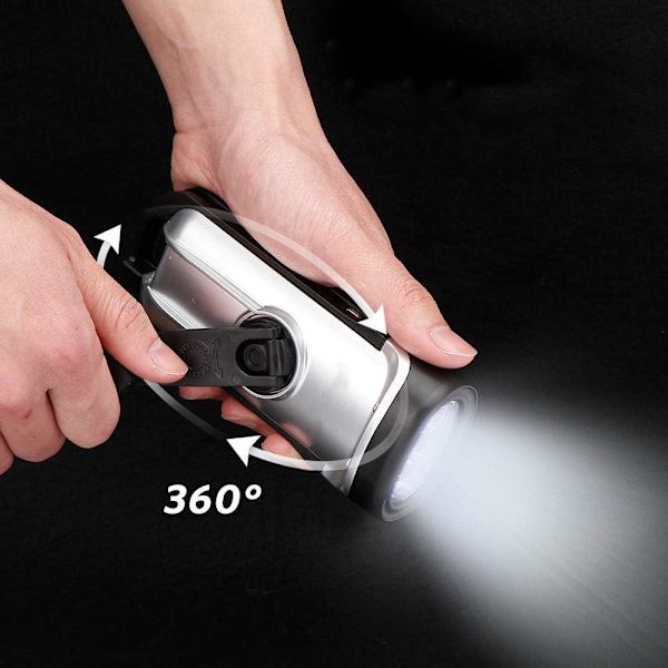 Aurinkokäyttöinen LED-taskulamppu, käsikäyttöinen taskulamppu, ladattava taskulamppu