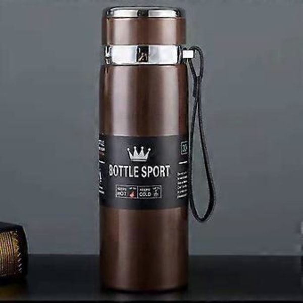 Termosmugg Vakuumisolerad Kopp Praktisk Rostfri Termosmugg Isolerad Resemugg för Varmt Kaffe Gradient Blå Gradient Blue