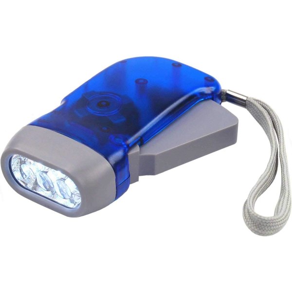 Hand Press Torch - Gardening Items - 3 Led Dynamo Flashlight for