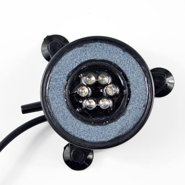 Neddykkelig akvarium boblelampe, automatisk farveskiftende luftboble