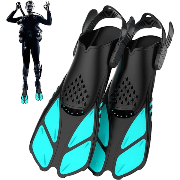 Snorkling / Apnea / Dykking Fullfotsfinner Voksen Justerbar Snøring