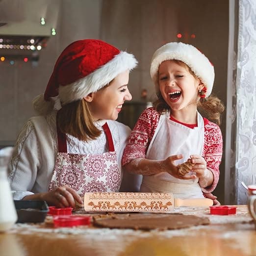 Juleembosserte rullenåler og treembosserte rullenåler