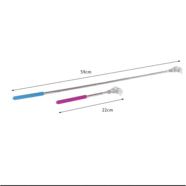 Blå teleskopisk ryggkløer - Perfekt for å klø ryggen