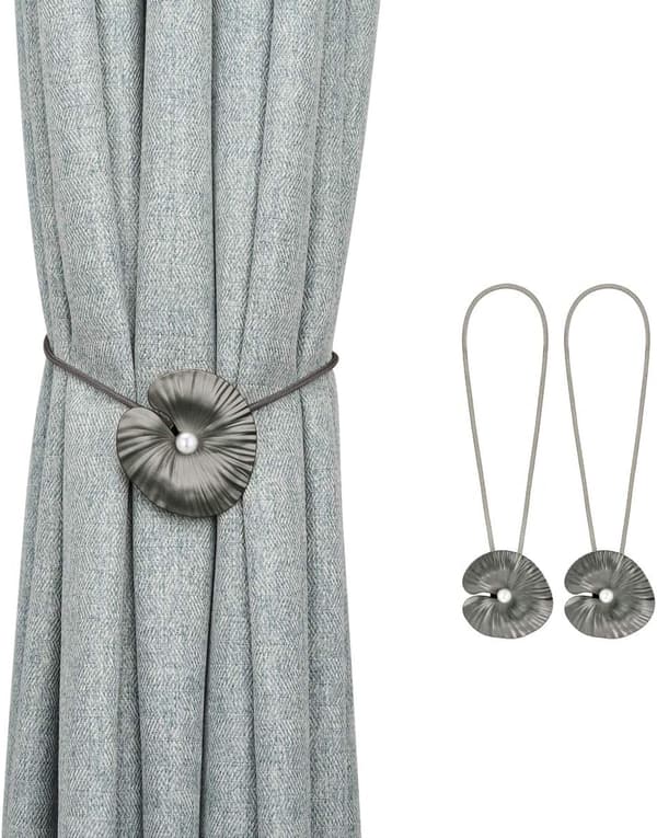 Gardinklips med magnetknapper, gardinklips (2-pakning)