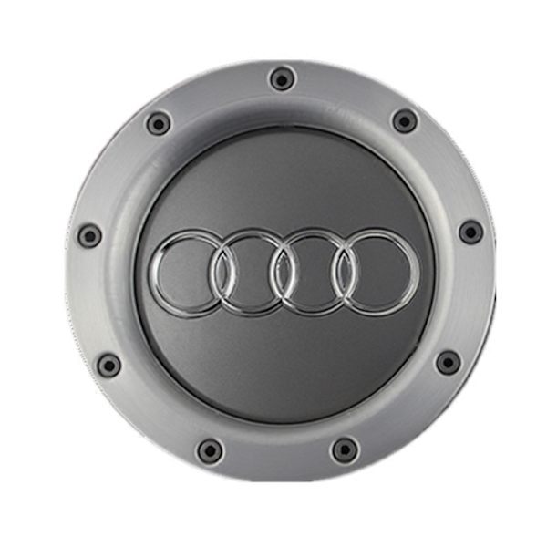 Lämplig för Audi navkapsel, 1-delad silvergrå, ny TT9 h