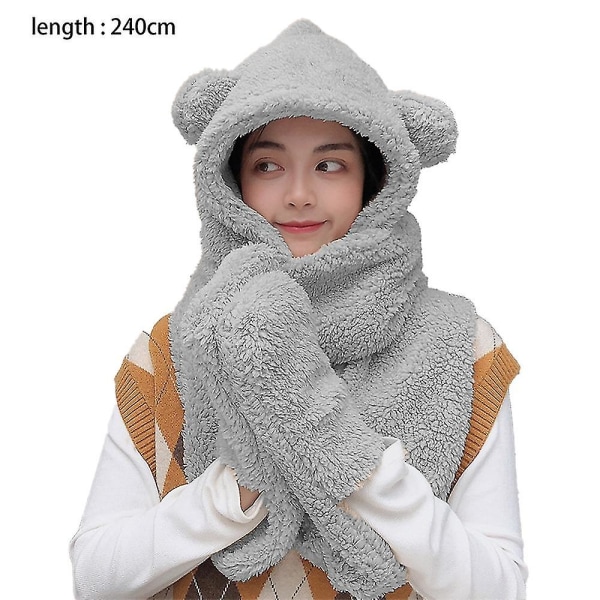Flickor Vinter Varm Tecknad Plyschmössa För Flickor.. 3