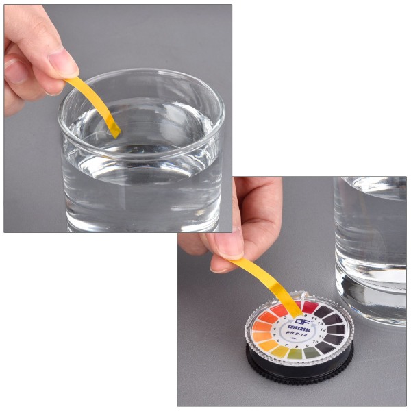 2 Ruller, Universal pH Testpapir Stripe Rull, pH Full Range 0-14