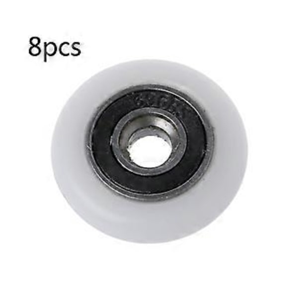 8 st 23mm Duschdörr Rullar Löpare Hjul Mässing Enkel Dörr Rullar Skjutdörr Hjul Löpare Trissa Duschdelar