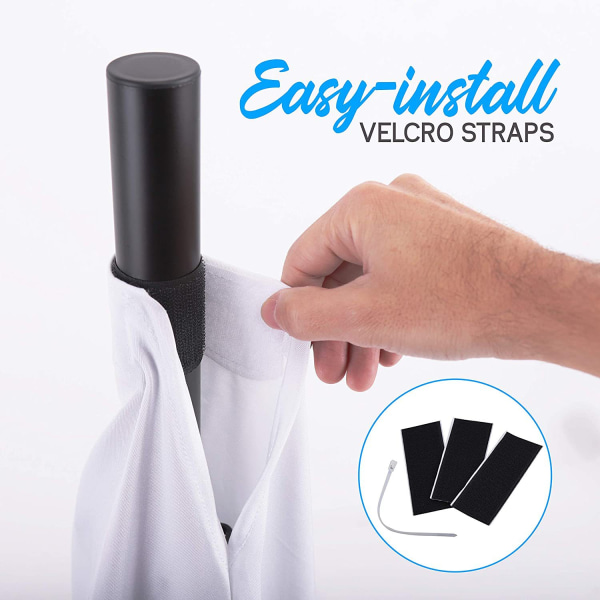 Stretch spandex högtalarstativ canvas, stativöverdrag, dubbelsidig