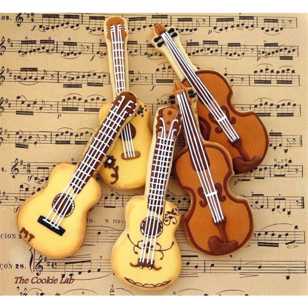 Gitarformet kakeform, 9,1 * 4,2 cm julekakeform