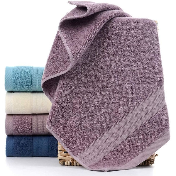 Ultra absorberende og bløde bomulds håndklæder (4-pak, 34*73cm) til bad