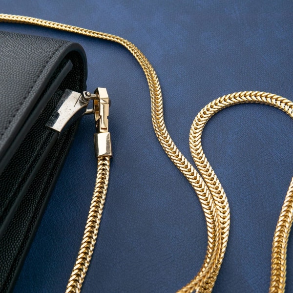 Väskkedja 100 cm Guld handväska Ersättningskedja med vridbar
