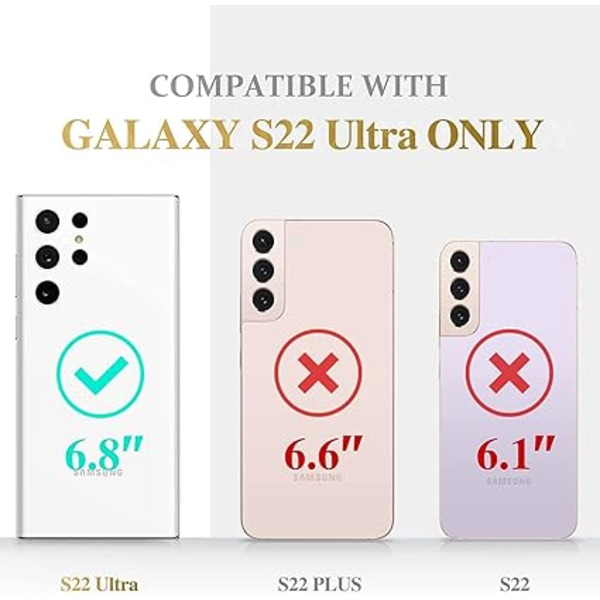 Violetti, kotelo yhteensopiva Samsung S22 Ultra 5G Ring Silicone