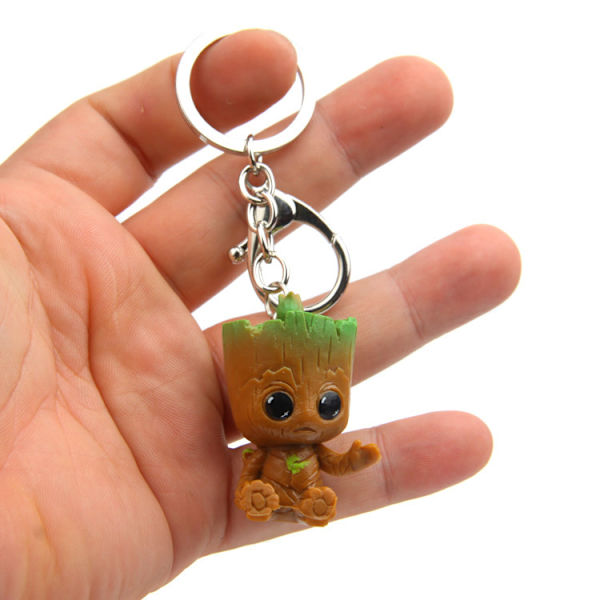 Baby Groot -avaimenperät (4 kpl) - Klassisen elokuvan toimintahahmo