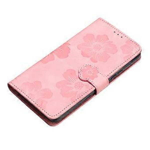 Samsung Galaxy S23 FE PU-nahkakotelo kukkakuviolla, iskunkestävä jalustallinen lompakkokotelo Style C