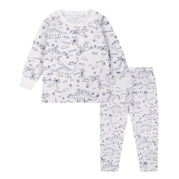 DIY Dinosaur Graffiti Pyjamas Hjemmeklessett for Barn, en gave på 4T for gutter og jenter til å male sine egne pyjamasfarger og gi til barn