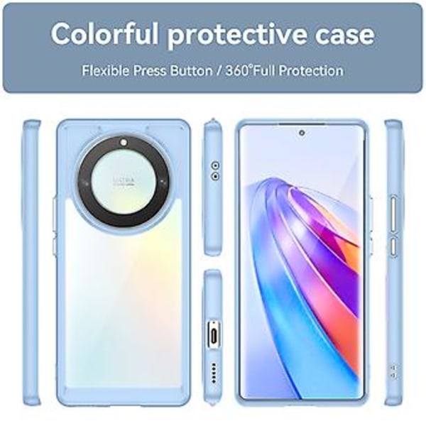 Akryyli + TPU Puhelinkotelo Honor Magic5 Lite -puhelimelle Blue