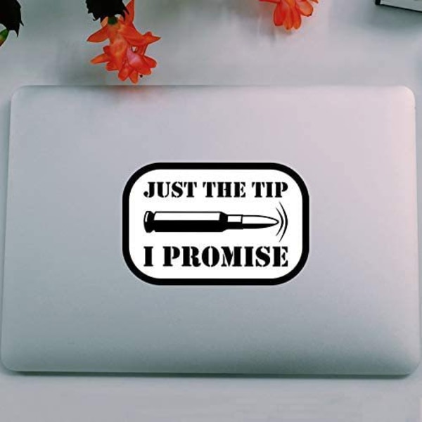 4-pack Bullet Just The Tip I Promise Vinyldekal - Bil T