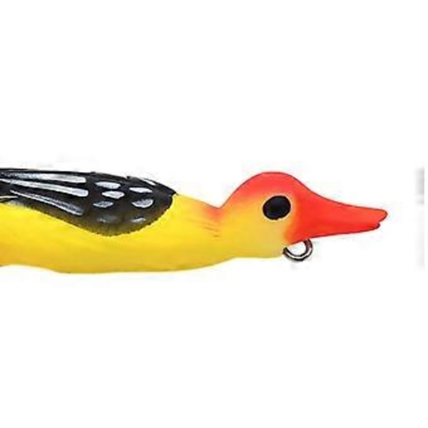 Ankfiskedrag Fiskekrokar Tillbehör Swimbait Utrustning Flipper Trollingdrag Fiskedrag för Bass Gös Rödfisk (Gul) Yellow