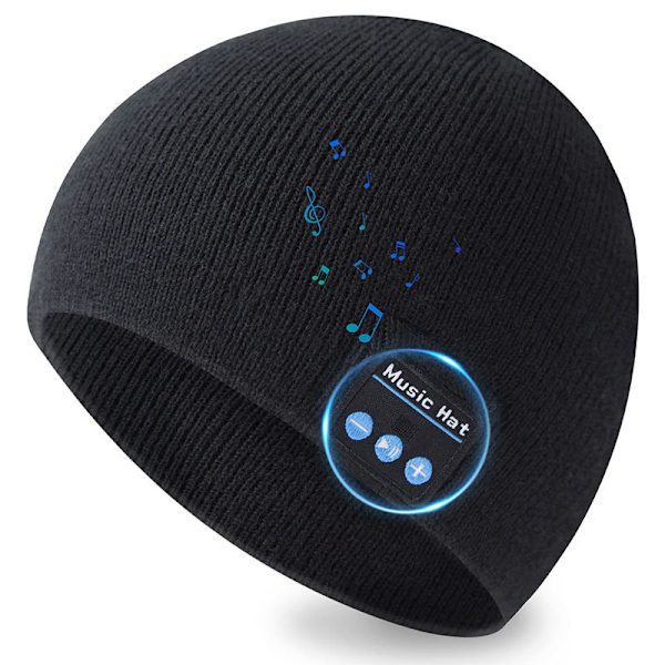 Trådløs Bluetooth Musik Hue Hovedlys Unisex Strikket Hue
