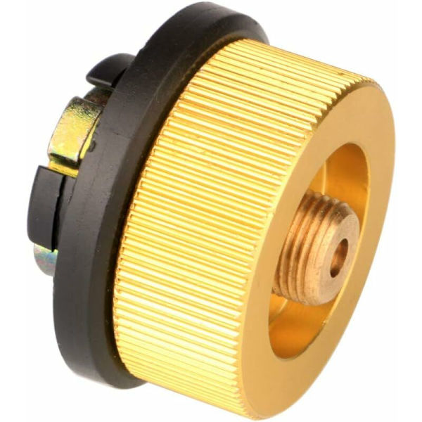 2 stk. liten camping komfyr adapter, gassflaske adapter, gassventil patron adapter for gasskomfyr, camping komfyr