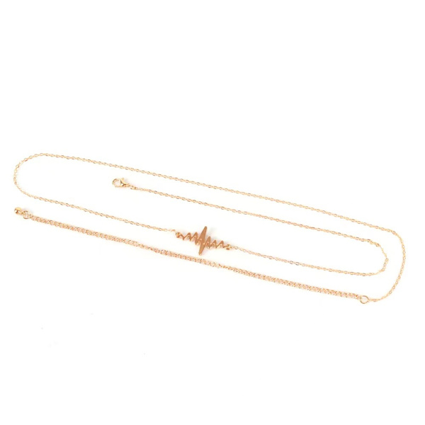 Rhinestone Midjekedja Bikini Blixtform Midjekedja Mage gå