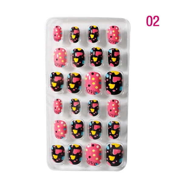 24 Fickor Bärbara Nagelplattor, Nagelkonst Patch Stil 2