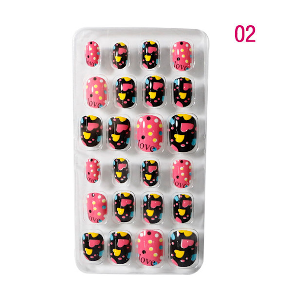 24 Lommer Bærbare Negleputer, Neglekunst Patch Stil 2