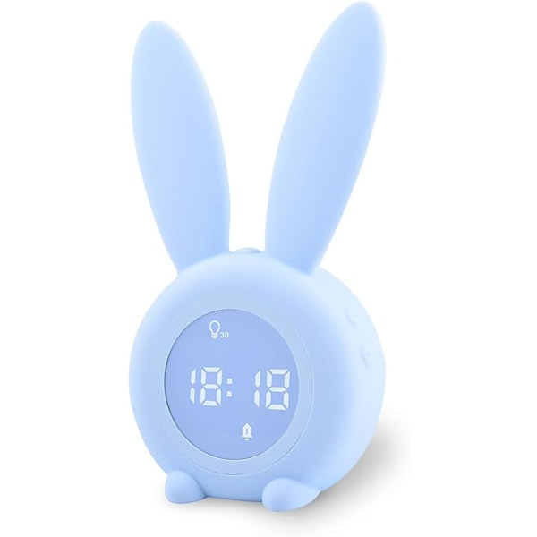 Rabbit alarm clock for children, alarm clock with luminous rabbit