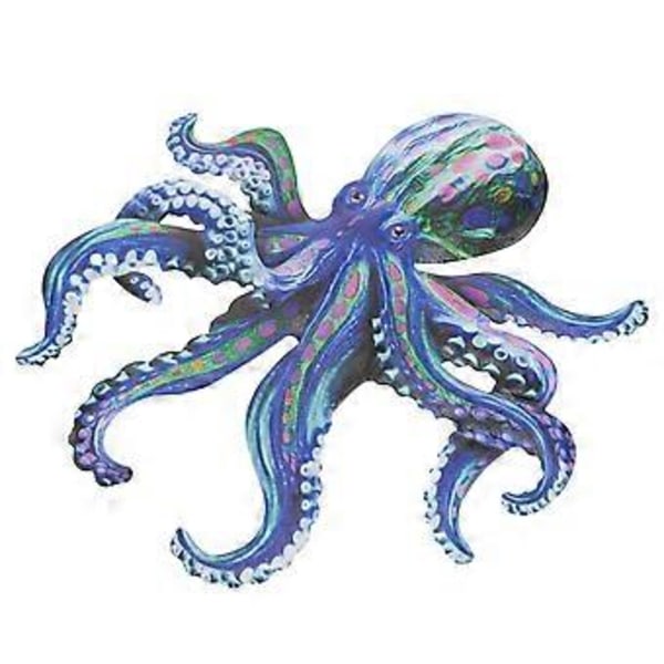 Vægblæksprutte Dekoration Metal Blæksprutte Hængende Dekoration Havehegn Blæksprutte Hængende Ornament Blå Blue