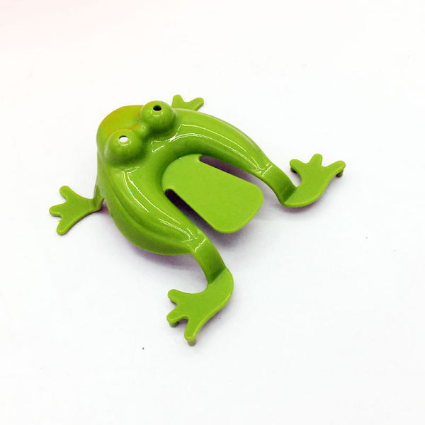 12 st Hoppande Leksaker Groda Plast Finger Squeeze Leksak för Barn (Ran