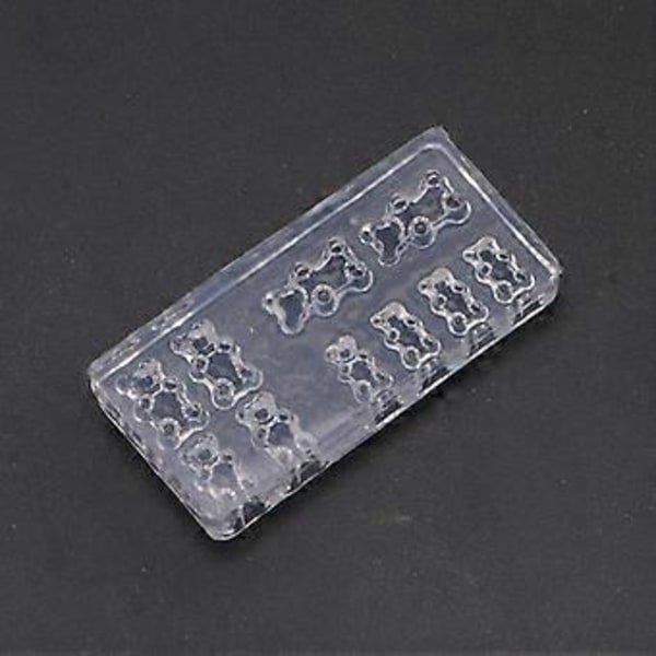 3D Söt Björn Nagelkonst Form Silikon Kombination Dekorativ Form Nagelkonst Tillverkningsverktyg Silikon Snidningsmall