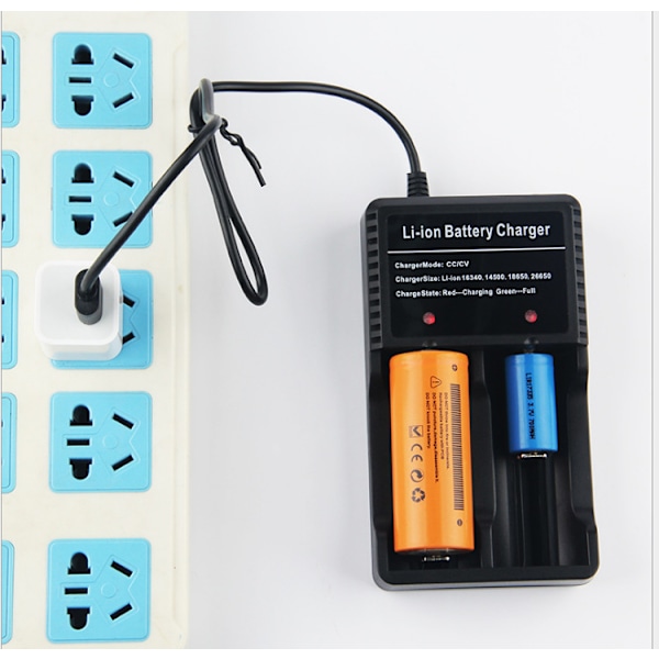 Lader for 18650 batteri - Lad batteriet hvor som helst