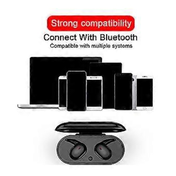Bluetooth-kompatible 5.0 Trådløse Hodetelefoner Ørepropper Mini In-Ear Pods For