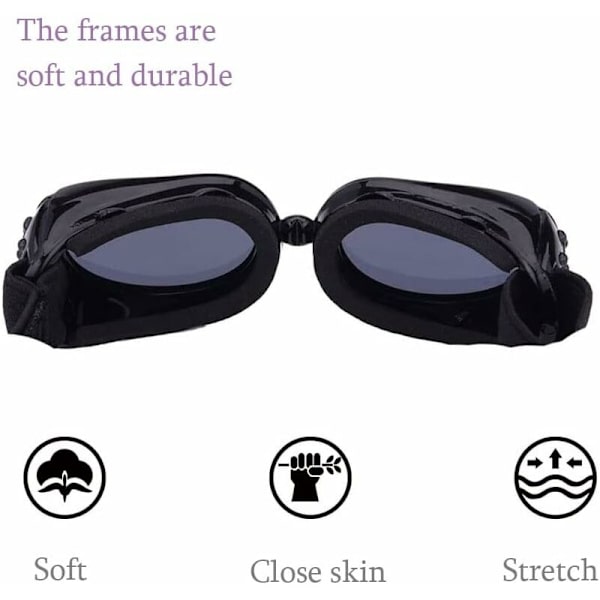Fonepro 1 stk. Hunde Goggles, Justerbar Rem Kæledyr Solbriller, Hvalp