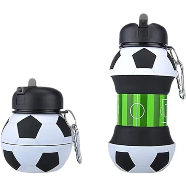 Småbørnsvandflaske fodboldstil, børnevandflaske, 580 ml vand