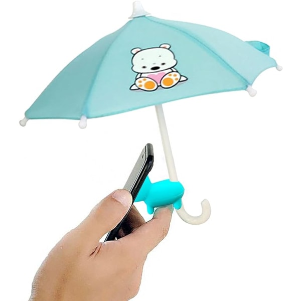 Mobiltelefon paraply solskjerm - telefon paraply for sol, mini paraply