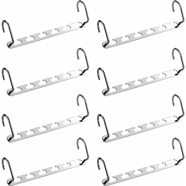 8 stk. Flere kleshengere, plassbesparende kleshengestativ for D