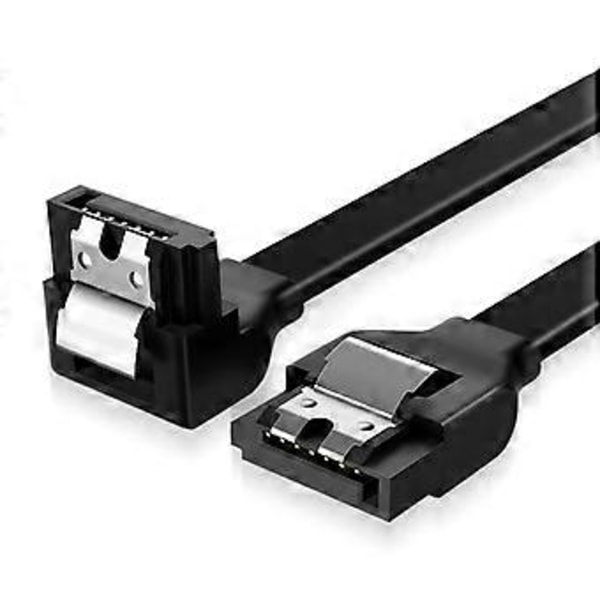 8-ytiminen kuparinen joustava Sata3.0 SSD -sarjaportin datakaapeli SATA-kaapeli 3.0 datakaapeli 6 Gt/s kestävä johto musta black