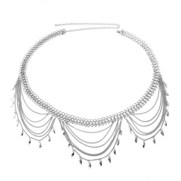 Paljetter Midjekedja Beach Belly Body Chains Mode Midja Smycken