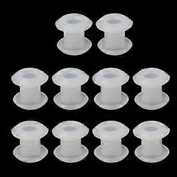 10x Portabla Silikon Gummistoppers Praktiska Ring Pärla Distanser Berlocker för DIY Handgjorda Armband Smyckestillverkning Tillbehör Klar