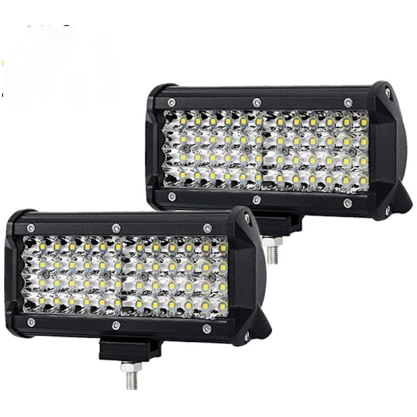 2-pakkaus traktorin LED-työvalot 144W auton valonheitin 16 LED-nauhaa W