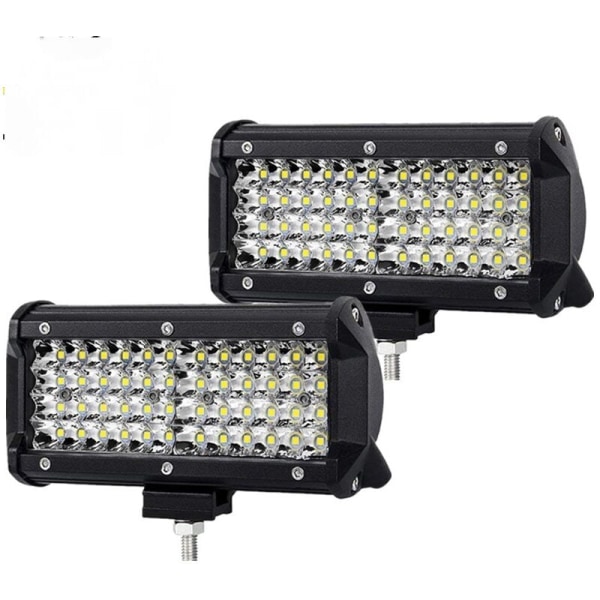 2 stk. traktor LED-arbejdslys 144W bilspotlys 16 LED-strimler W