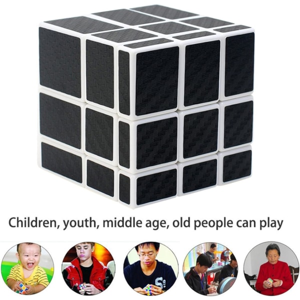Mirror Puzzle Rubiks kube Ny Cubo Super Rask Karbonfiber Stick