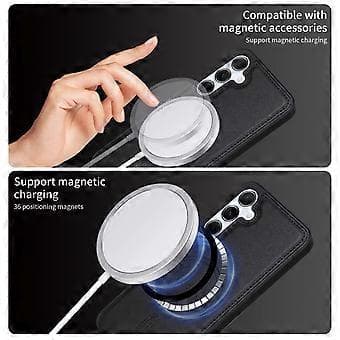 Kompatibel med Galaxy A55 5G Telefon Cover Black
