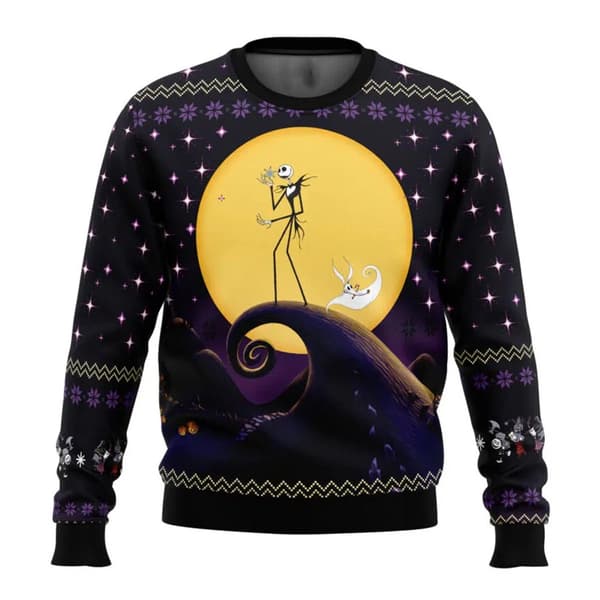 Juletrøje, 3D Digital Print Crewneck Pullover - K38 - Størrelse 2XL 2XL
