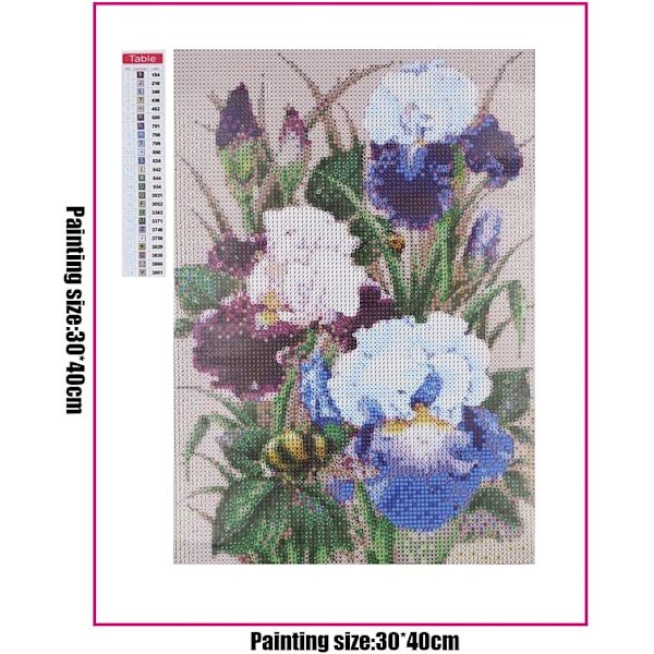 1 st diamantmålad 30x40cm broderad diamant komplett pussel D
