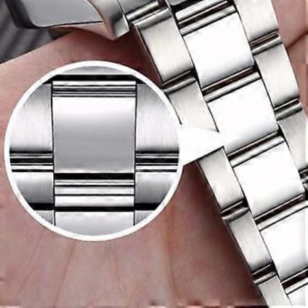 Herre Business Armbåndsur Rustfrit Stål Quartz Vandtæt Selvlysende Armbåndsure White