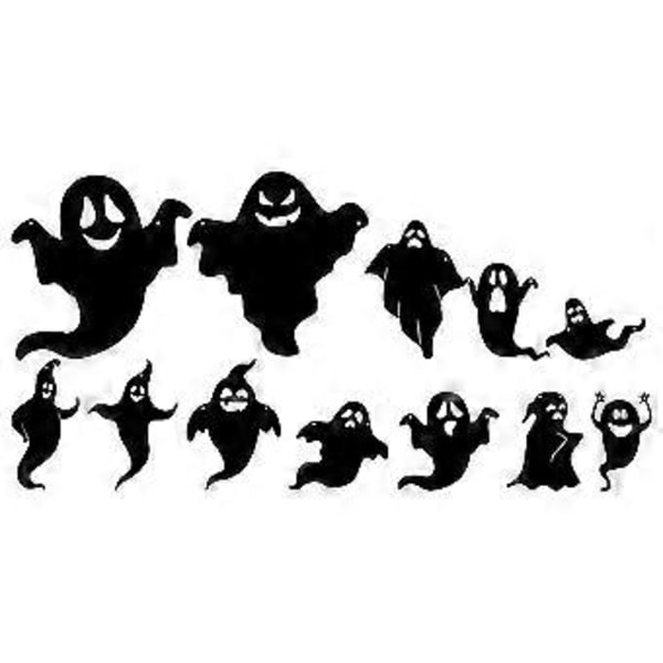 1 Set Halloween-juhlien riippuva koriste puuhun ripustettava ontto aavekoriste pelottava riipus